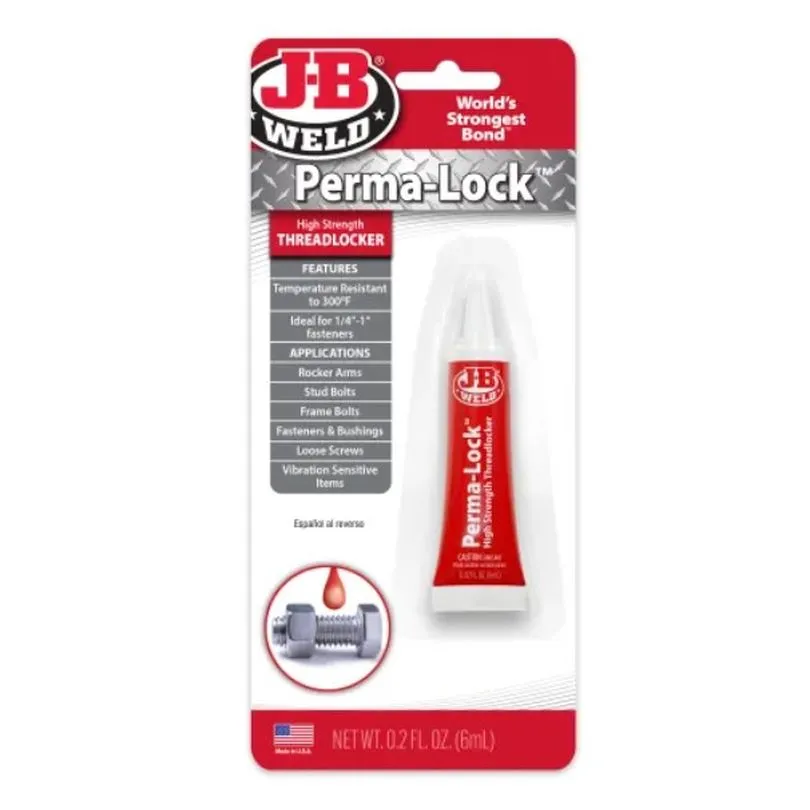 JB Weld perma lock red
